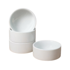 Petbroo White Ceramic Bowl-Large