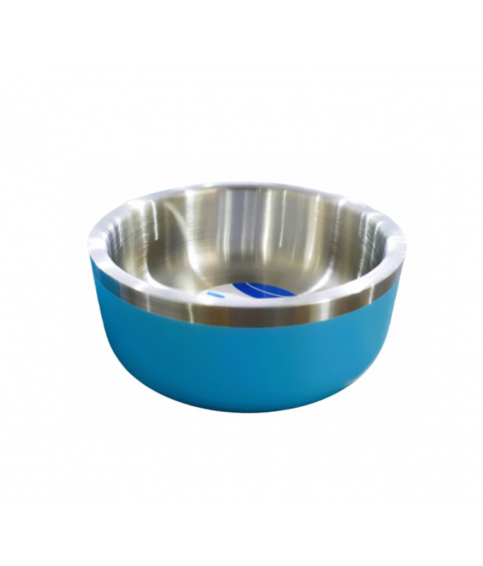 Petbroo Double Wall Colored Bowl[Diameter - 16cm]