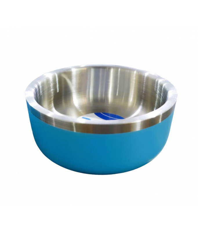 Petbroo Double Wall Colored Bowl[Diameter - 18cm]