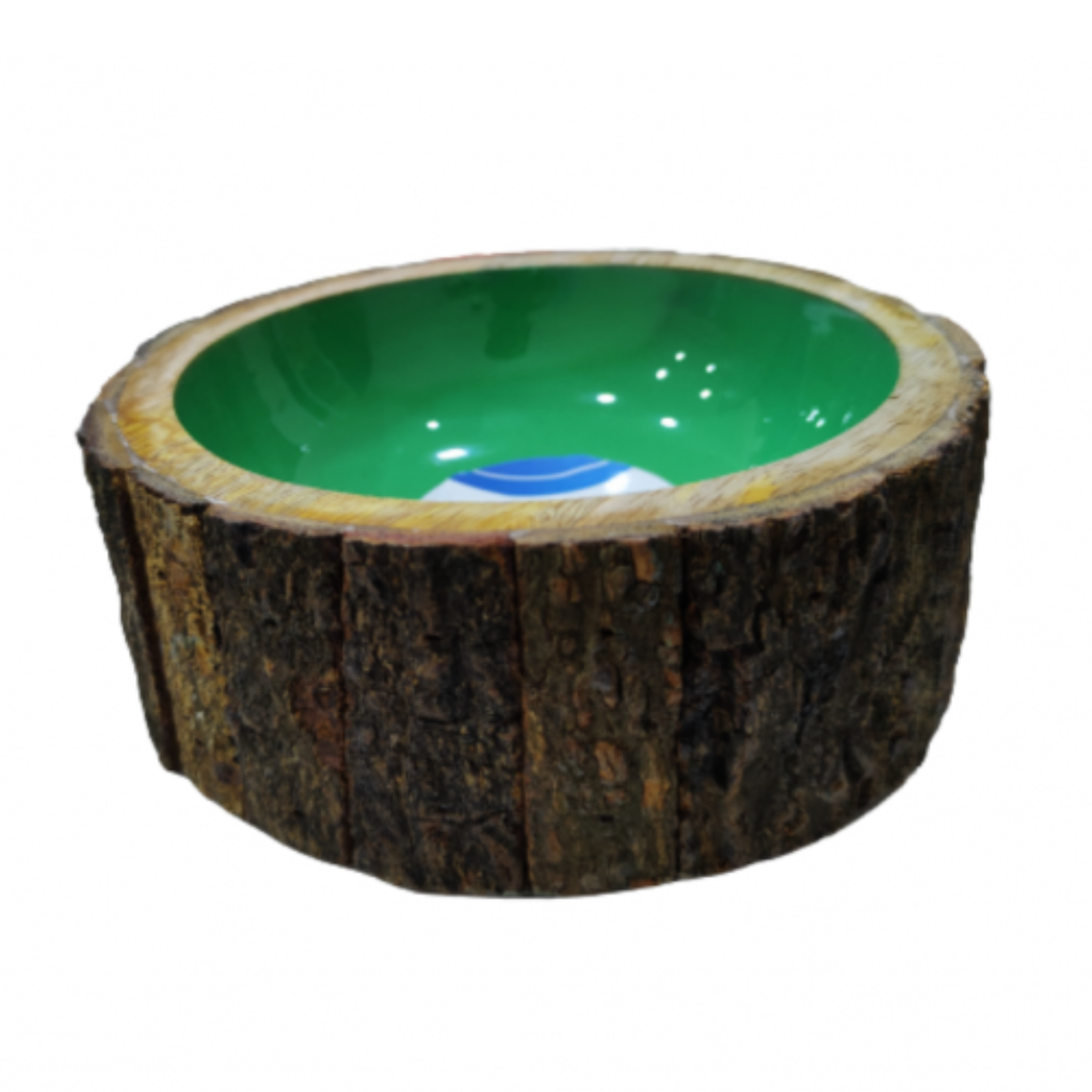 Petbroo Wooden Dish-Straight with Wood Cover[Size - M]