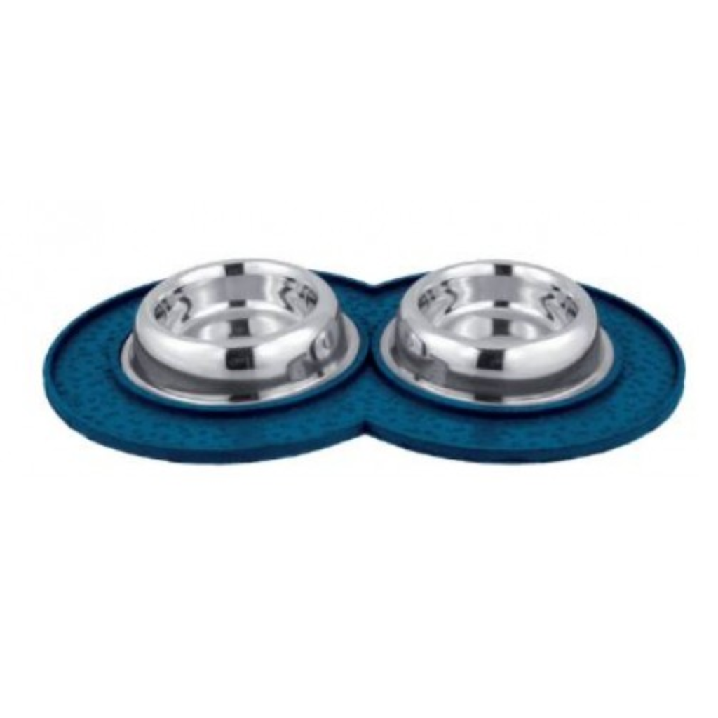 Kumar Steels Anti Spill Rubber Mat Dog Bowl[Capacity – 0.90L]